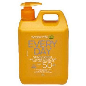 50 SPF woolworths sunscreen