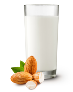 almond milk glass