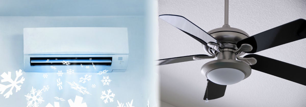 Ceiling Fans Vs Air Conditioning What, Ceiling Fan With Air Conditioner