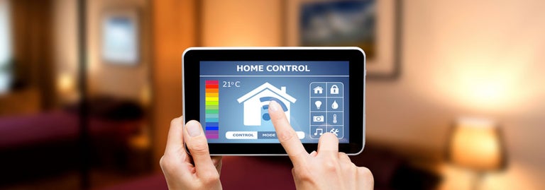 Turning on and off your home appliances using a touch pad control.