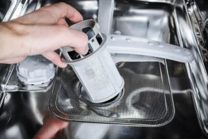 How to clean a clogged dishwasher filter