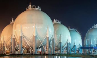 Gas storage at night time