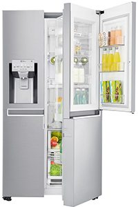 LG 665L Side by Side Fridge with Door-in-Door GS-D665PL