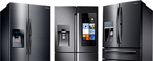 Trio of Samsung Fridges