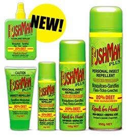 Bushman Repellent Plus range