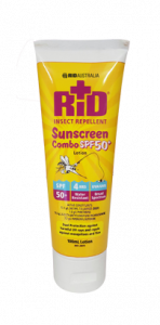 Insect repellent/sunscreen combo 