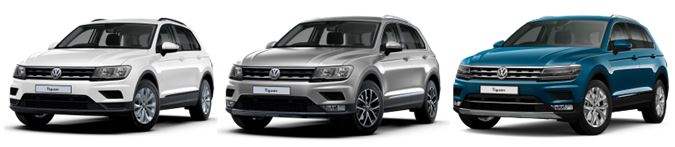 VW Tiguan range