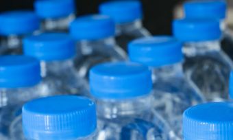 recycled water bottles