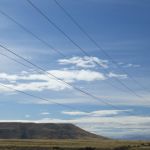 electricity tower and lines