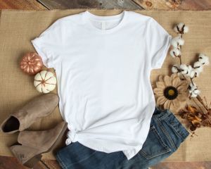 White cotton shirt safe for clothes dryer