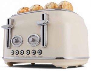 Kmart 4 Slice Stainless Steel Retro Toaster