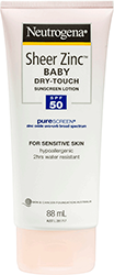 Neutrogena Sheer Zinc Baby Lotion SPF50