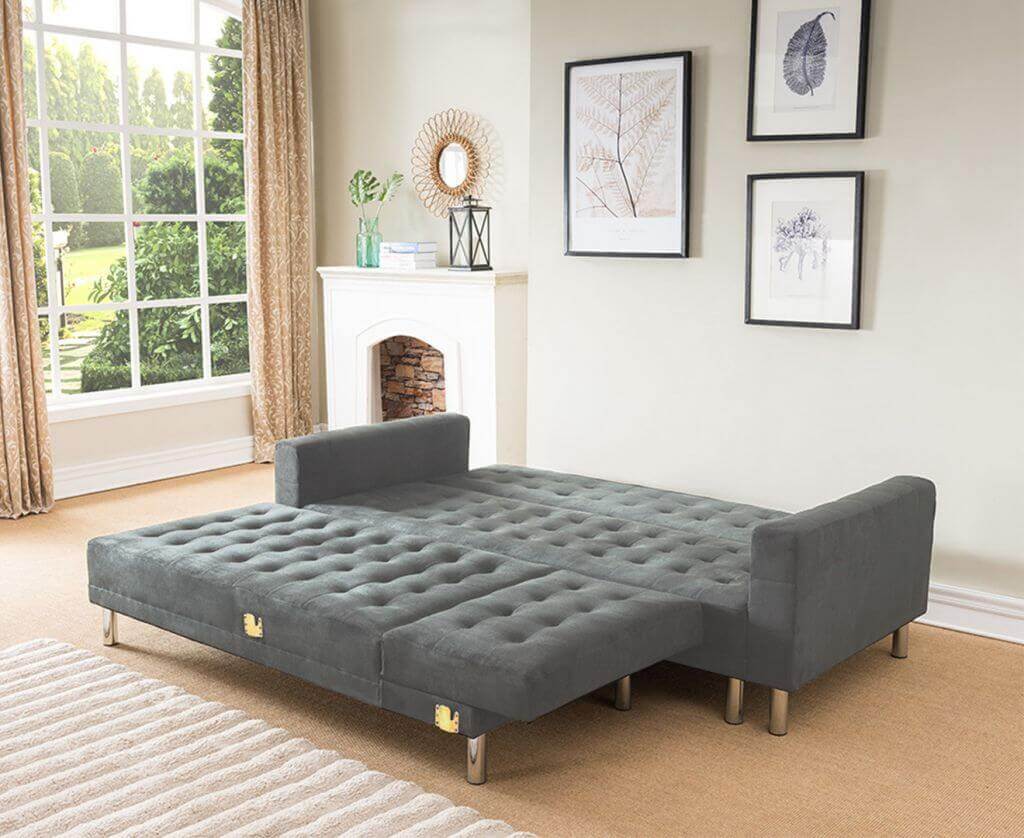 Suede Sofa Bed