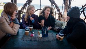 Characters From Big Little Lies Season 2 Drinking Coffee