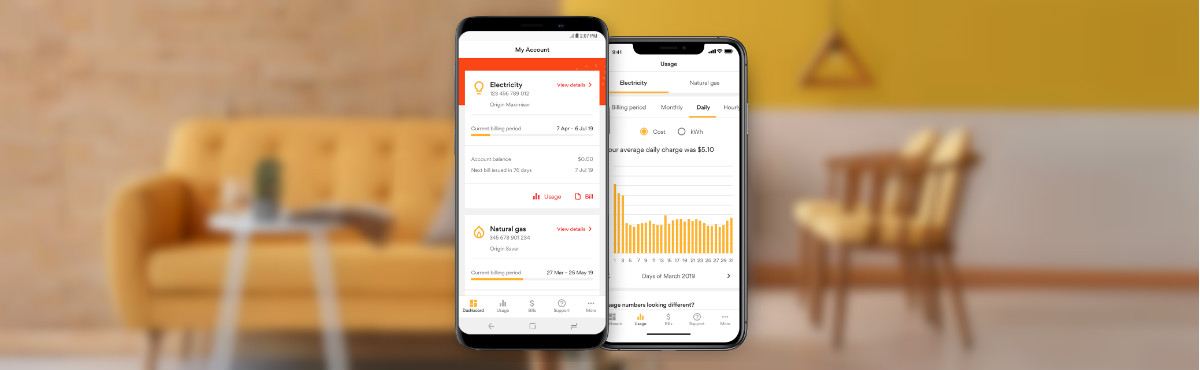 Origin Energy mobile app - Origin Energy