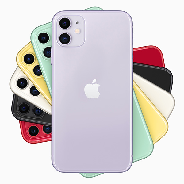 Apple's iPhone 11 in six colours