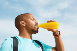 Healthy organic drinks.
