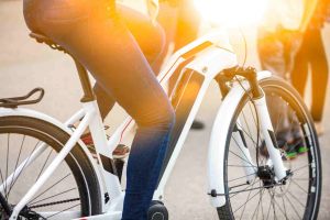 Electric bike close-up