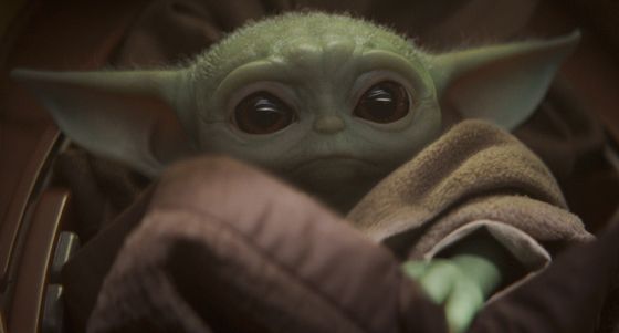 Official Disney still of yoda-like creature in The Mandalorian