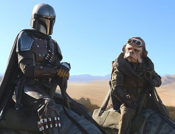 Still from The Mandalorian show on Disney Plus