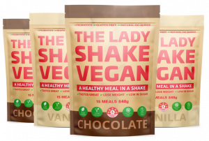 lady shake vegan range