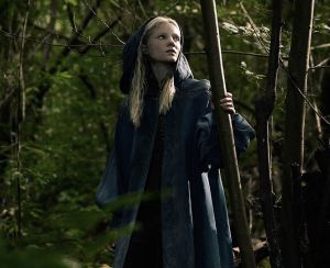 Ciri from The Witcher on Netflix in a forest
