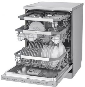 dishwasher with top cutlery drawer