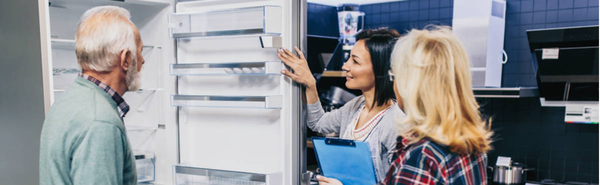 fridge in store buying