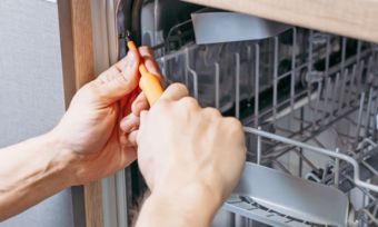 installing dishwasher kitchen