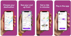 lyft app screen captures