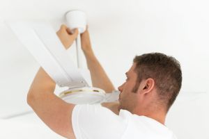 installing ceiling fan wall