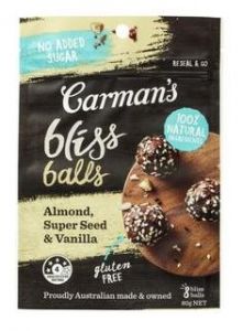 Carman's Bliss balls