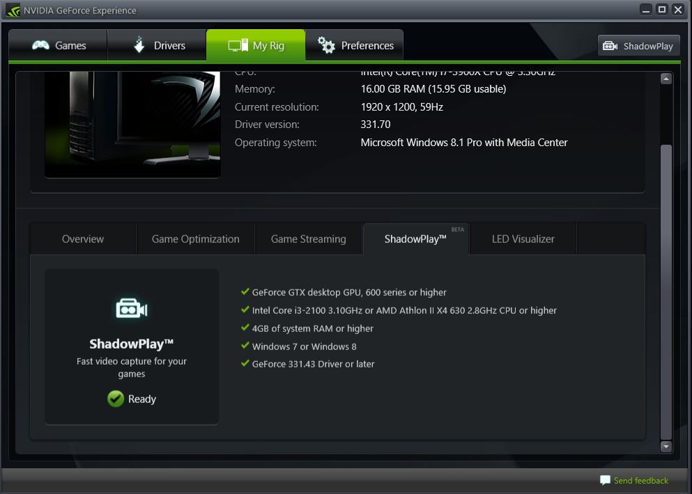 nvidia shadowplay red line nvidia shadowplay red line