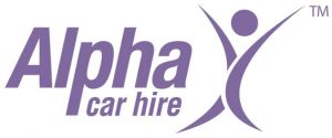 alpha car hire logo