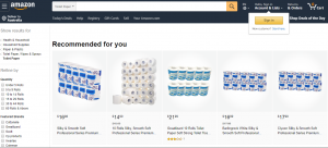 How to buy toilet paper on Amazon 