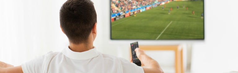 Watching sports on TV