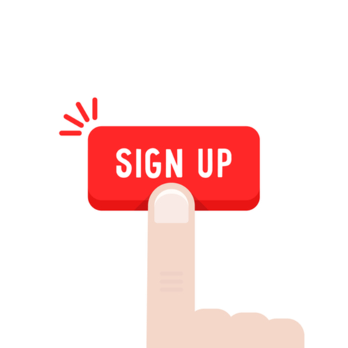 sign up button