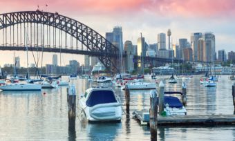 Sydney harbour bridge and cbd nsw