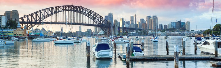 Sydney harbour bridge and cbd nsw