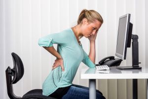 Back pain in desk chair