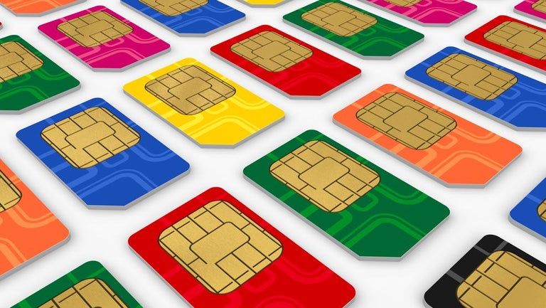 Choose mobile number image of sim cards