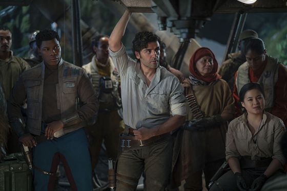 Finn, Poe and Rose from Star Wars The Rise of Skywalker