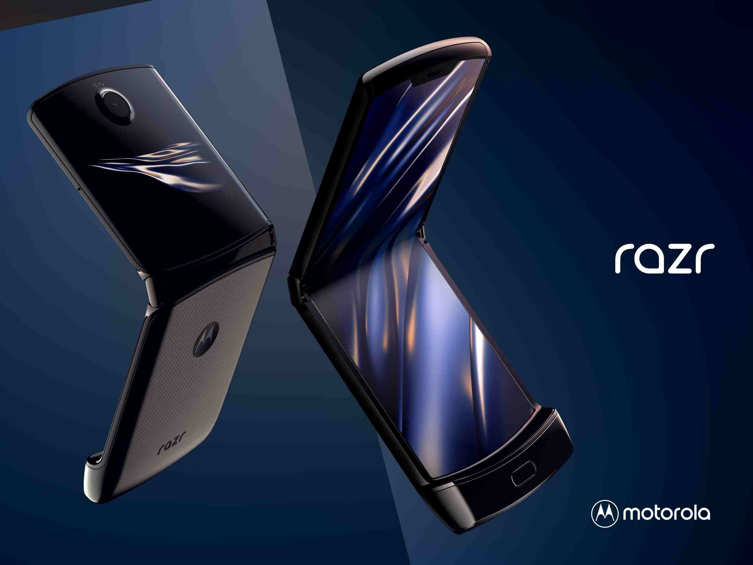 The Motorola Razr Smartphone from two different angles