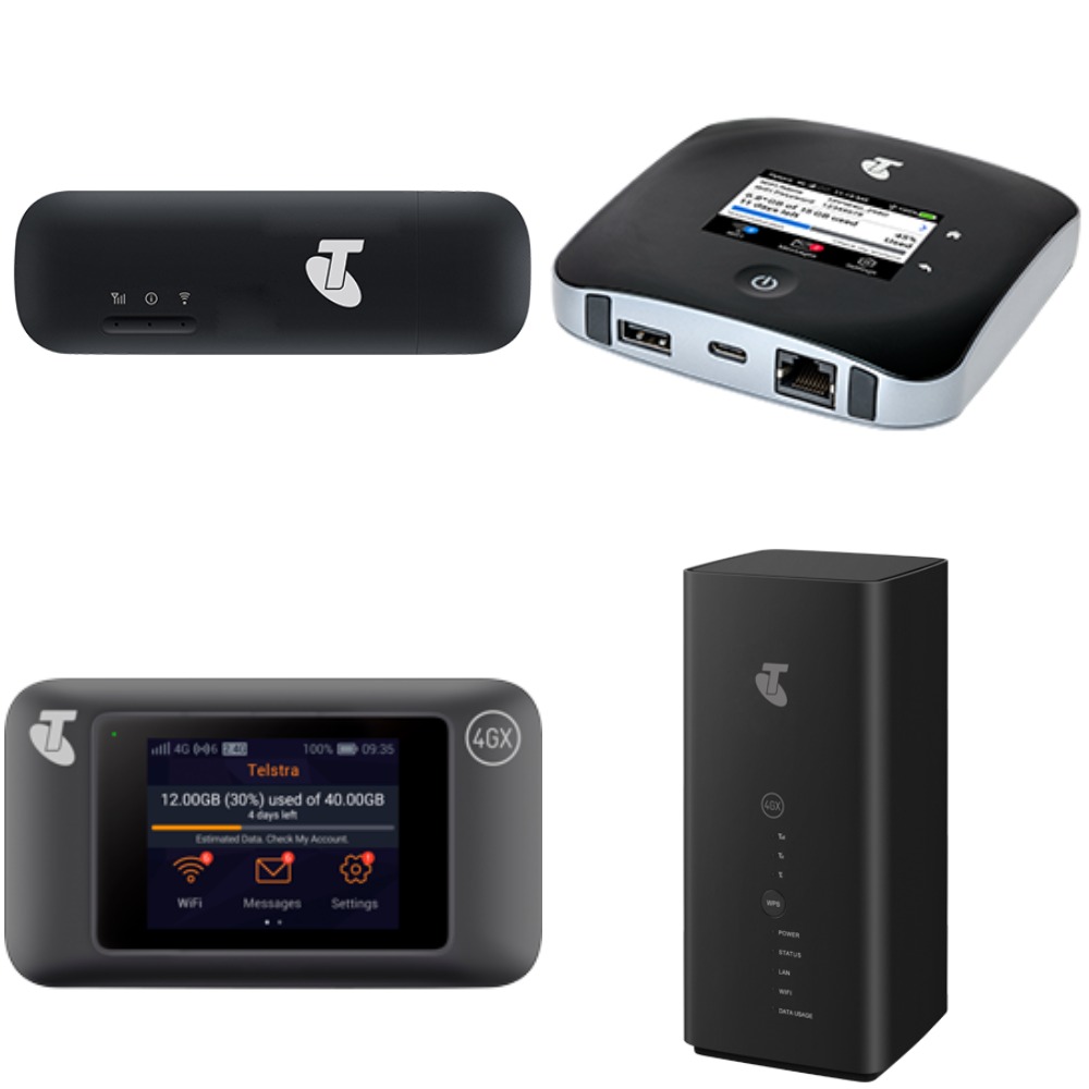 Telstra's range of mobile broadband devices