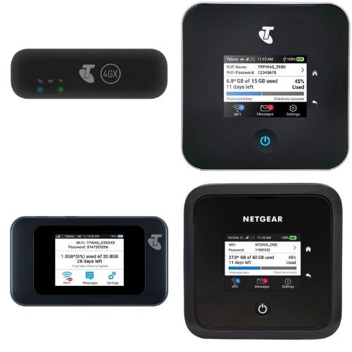 telstra's range of 4G capable modems