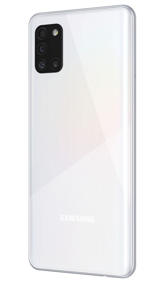 Samsung Galaxy A31 in white