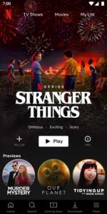 Stranger Things Netflix promo ad