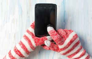 Using phone with gloves