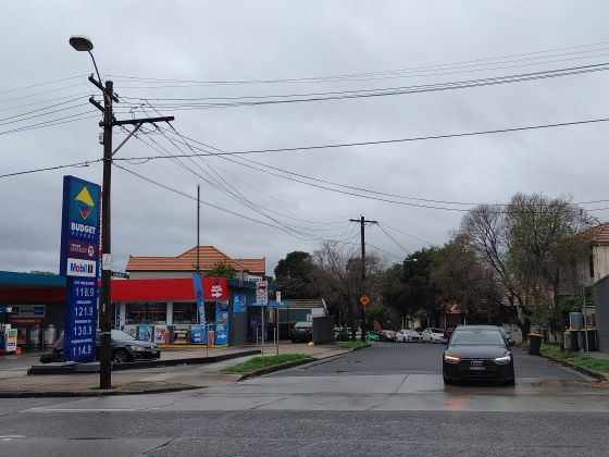 A petrol station