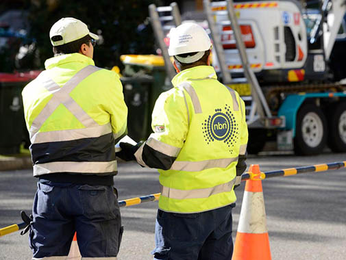 NBN workers overseeing NBN network